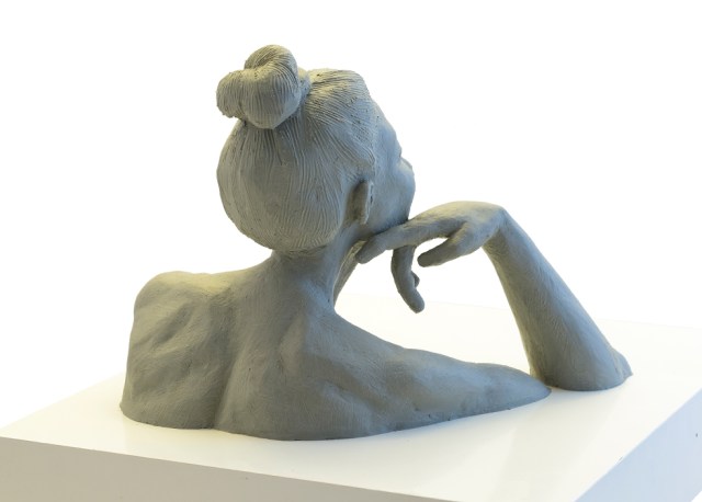 Philippino Woman Portrait Clay Sculpture