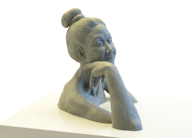 Philippino Woman Portrait Clay Sculpture