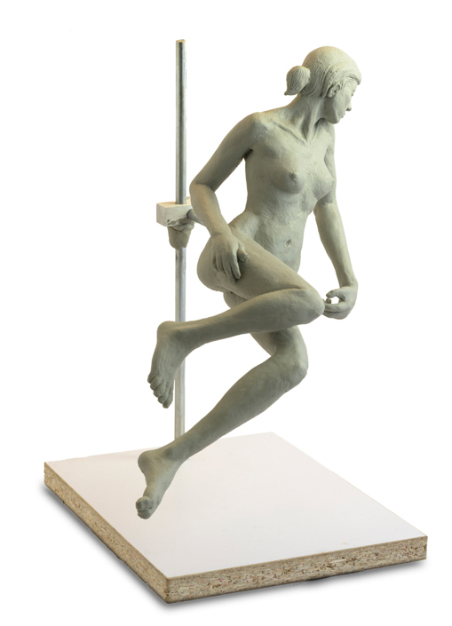 Female Figure Study Clay Sculpture